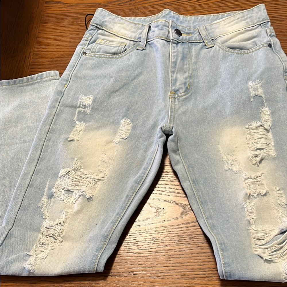 The Children's Place Light Blue Distressed Jeans